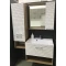 Зеркальный шкаф 70x69,7 см белый матовый/бунратти L/R Stella Polar Ундина SP-00001061 - 3