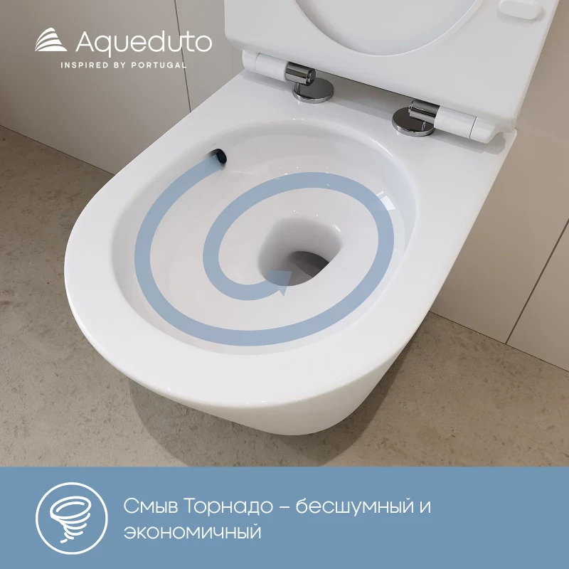 Комплект подвесной унитаз Aqueduto Ovo OVOT0110 + система инсталляции Aqueduto Tecnica Quadrado TEC01 + QUA0110