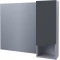 Зеркальный шкаф 99x76 см серый матовый/цемент R Stella Polar Абигель SP-00001063 - 1