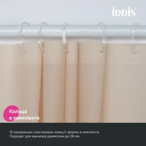 Изображение товара штора для ванной комнаты iddis promo p01pe18i11