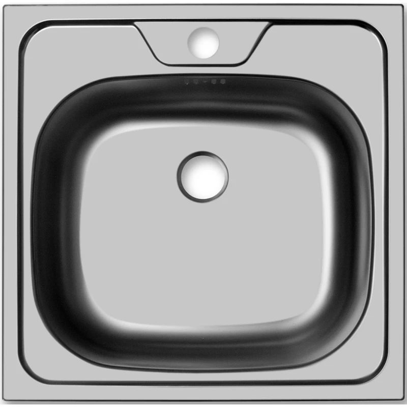 Кухонная мойка матовая сталь Ukinox Классика CLM480.480 -GT6K 0C