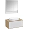 Комплект мебели дуб эльвезия/белый глянец 89 см Акватон Либерти 1A279901LYC70 + 1A279703LYC70 + 1A73313KLK010 + 1A252302SD010 - 1