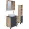 Комплект мебели дуб сонома/серый матовый 77 см Grossman Флай 108002 + 508002 + GR-3020 + 206001 - 2