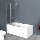 Изображение товара шторка для ванны 100 см belbagno uno-v-11-100/150-p-cr текстурное стекло