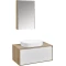 Комплект мебели дуб эльвезия/белый глянец 89 см Акватон Либерти 1A279901LYC70 + 1A279703LYC70 + 1A73313KLK010 + 1A279302LYC70 - 1