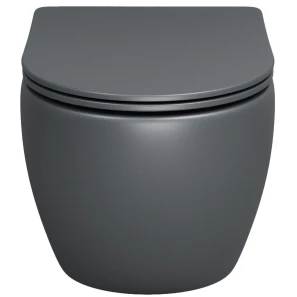 Изображение товара подвесной безободковый унитаз с сиденьем микролифт grossman gr-4455gms