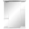 Зеркальный шкаф 55x70 см белый глянец/белый матовый R Stella Polar Лолита SP-00000042 - 3