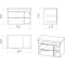 Комплект мебели дуб галифакс 81 см Grossman Форта 108004 + 30469 + 208002 - 5