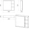 Комплект мебели дуб галифакс 81 см Grossman Форта 108004 + 30469 + 208002 - 6