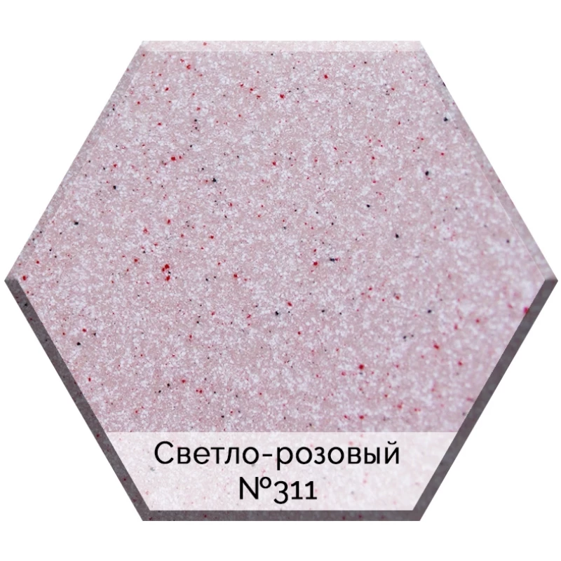 Кухонная мойка AquaGranitEx светло-розовый M-31(311)