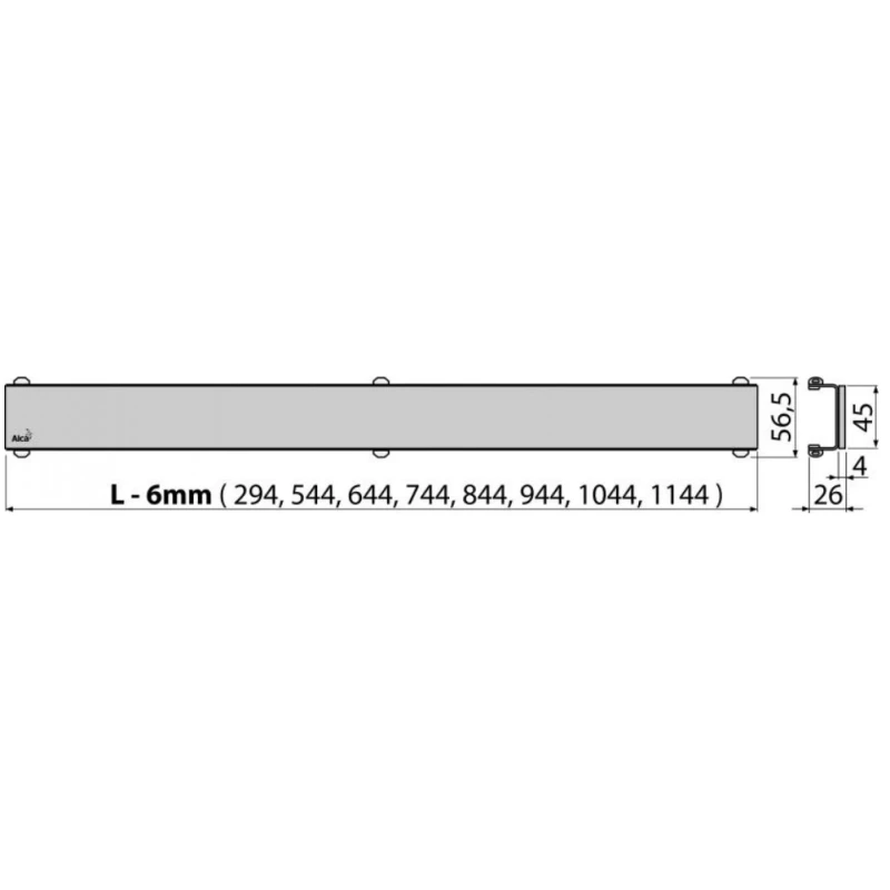 Душевой канал 844 мм нержавеющая сталь AlcaPlast APZ106 Posh APZ106-850 + POSH-850MN