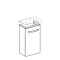 Тумба белый глянец/белый матовый 34,8 см Geberit Renova Compact 862040000 - 3