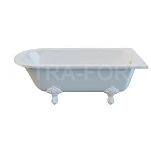Изображение товара ванна из литьевого мрамора белые ноги 170x75 см astra-form ретро 01010006