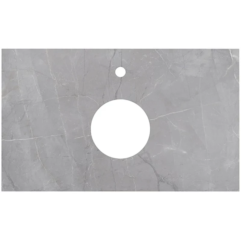 Столешница 80 см серый глянец для накладных раковин Kerama Marazzi Canaletto Риальто CN80.SG560722R