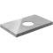 Столешница 80 см серый глянец для накладных раковин Kerama Marazzi Canaletto Риальто CN80.SG560722R - 1