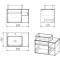 Комплект мебели бетон 80 см Grossman Фалькон 108005 + GR-3020 + 208003 - 5