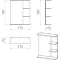 Комплект мебели дуб сонома/белый глянец 61,5 см Grossman Поло 106011 + 440 + 205701 - 6