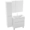 Комплект мебели белый глянец 79,7 см Grossman Адель 108007 + 4627173210249 + 208004 - 3