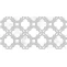 Декор Нефрит-Керамика Брамс белый 30x60