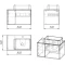 Комплект мебели дуб веллингтон/бетон 80 см Grossman Бруно 108008 + GR-3016 + 205506 - 6