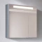 Зеркальный шкаф 75x75 см графит глянец Verona Susan SU602LG41 - 1