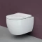 Подвесной безободковый унитаз с сиденьем микролифт Ceramica Nova Play CN3001 - 1