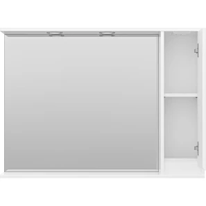 Изображение товара зеркальный шкаф 98x72 см белый глянец r misty алиса э-али04100-01п