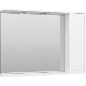 Изображение товара зеркальный шкаф 98x72 см белый глянец r misty алиса э-али04100-01п