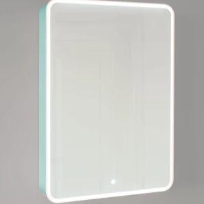 Изображение товара зеркальный шкаф 60x85,5 см бирюзовый бриз r jorno pastel pas.03.60/bl