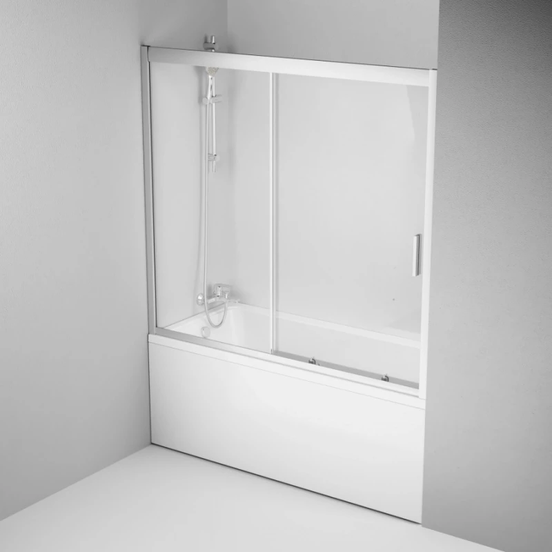 Шторка для ванны 150 см AM.PM Gem W90S-1501150MT прозрачное