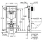 Комплект подвесной унитаз Duravit Starck 3 2200090000 + 0063810000 + система инсталляции Grohe 38772001 - 6