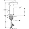 Смеситель для раковины с донным клапаном Hansgrohe Metris S 31063000 - 2