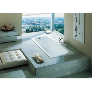 Изображение товара испанская чугунная ванна 100x70 см без противоскользящего покрытия roca continental 211507001