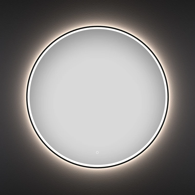 Зеркало 60x60 см черный матовый Wellsee 7 Rays’ Spectrum 172200200