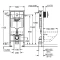 Комплект подвесной унитаз Duravit Starck 3 2200090000 + 0063810000 + система инсталляции Grohe 38721001 - 6