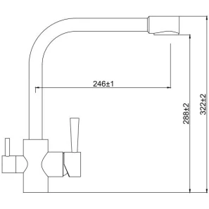 Изображение товара смеситель для кухни с подключением к фильтру kaiser merkur 26044-7