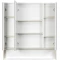 Зеркальный шкаф 80x86 см белый глянец/ясень фабрик Акватон Рико 1A215302RIB90 - 2