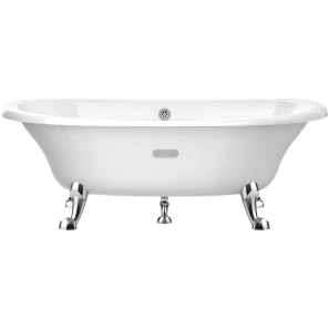 Изображение товара испанская чугунная ванна 170x85 см с противоскользящим покрытием roca newcast white 233650007