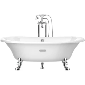 Изображение товара испанская чугунная ванна 170x85 см с противоскользящим покрытием roca newcast white 233650007