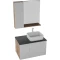Комплект мебели дуб веллингтон/белый матовый 80 см Grossman Альба 108011 + GR-3016 + 208006 - 3