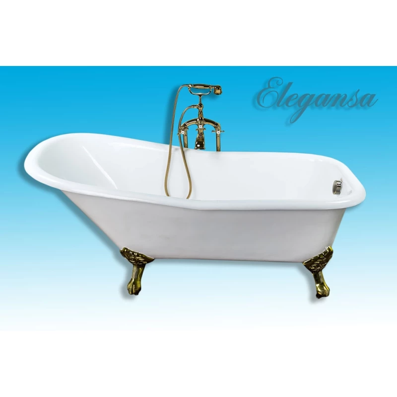Чугунная ванна 167,6x76,5 см Elegansa Schale Gold Н0000261