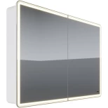 Изображение товара зеркальный шкаф 120x80 см белый глянец lemark element lm120zs-e