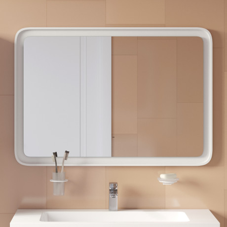 Зеркало 100х70 см белый матовый IDDIS Esper ESP1000i98