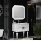 Комплект мебели белый глянец/хром 91 см Opadiris Ибица - 10