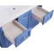 Комплект мебели синий матовый 105,8 см ASB-Woodline Толедо - 11