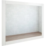 Изображение товара зеркало 93,8x80 см белый матовый sanflor ванесса c15326