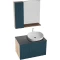 Комплект мебели дуб веллингтон/бриз матовый 80 см Grossman Альба 108012 + GR-3015 + 208005 - 1