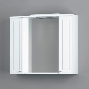 Изображение товара зеркальный шкаф 85x75 см белый глянец r damixa palace one m41mpx0851wg