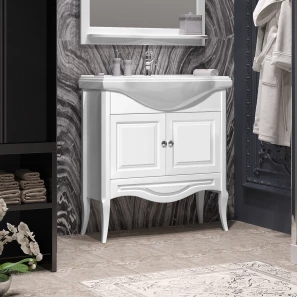Изображение товара комплект мебели белый матовый 81 см opadiris брунелла