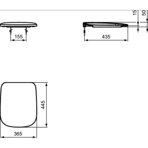 Изображение товара сиденье для унитаза ideal standard esedra t318201